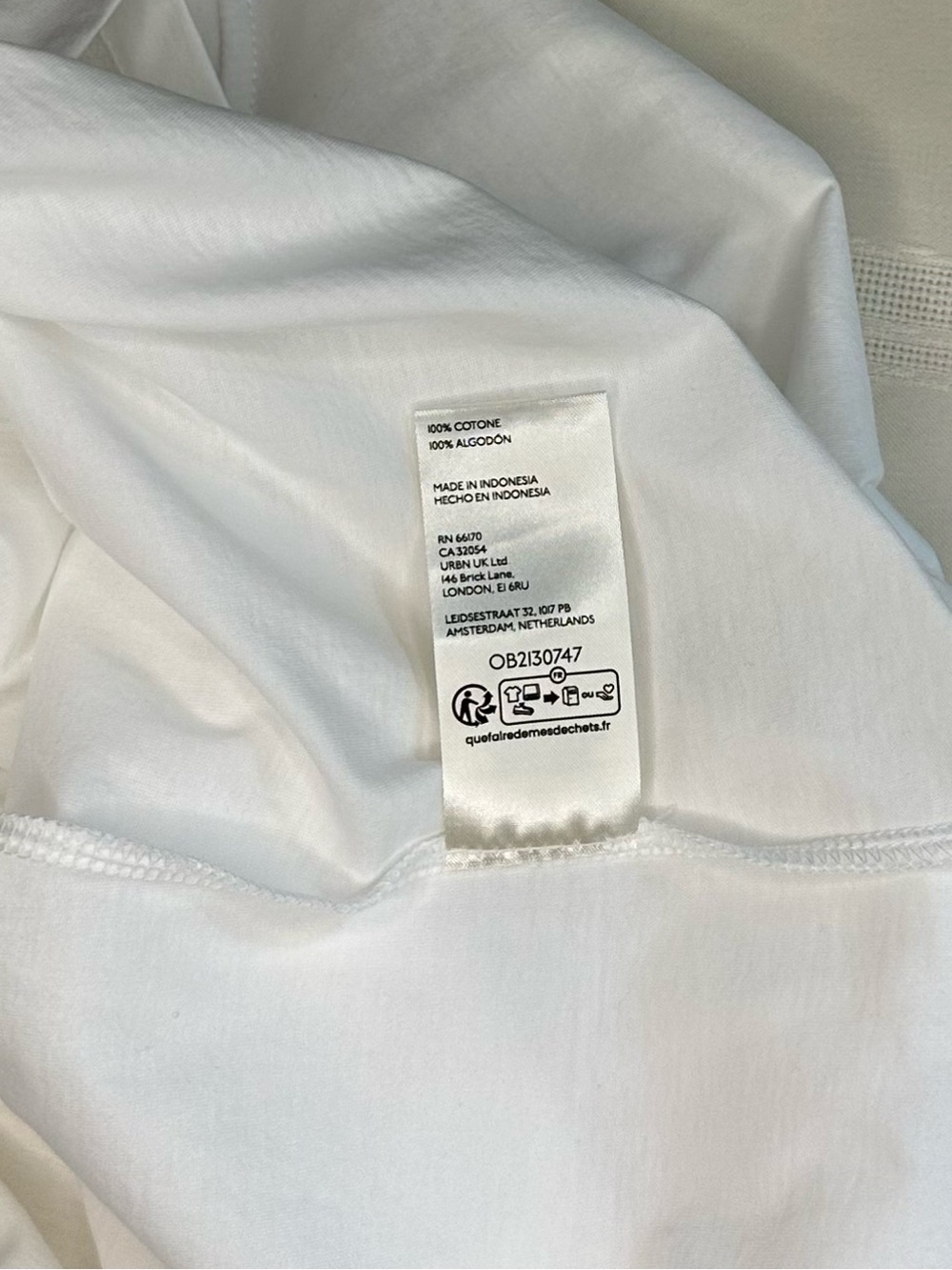 Maeve White Boxy Crop Tee with Lime Green Emblem 100% Cotton - Picture 15 of 15